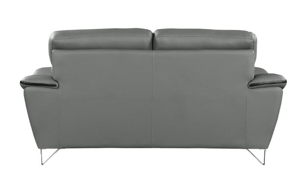 

        
00083398858743Contemporary Gray Premium Leather Match Sofa Set 3Pcs Global United 168

