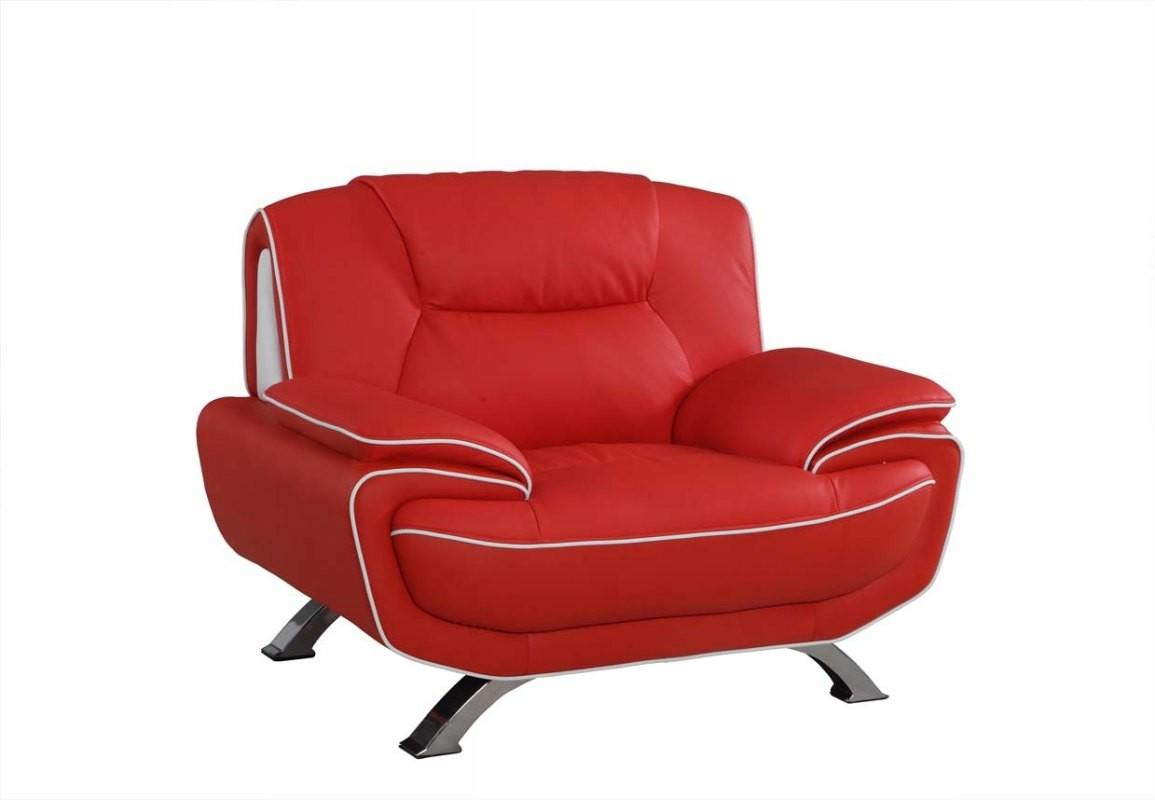 

        
Global United 405 Sofa Loveseat and Chair Set Red Leather gel match 00083398858392
