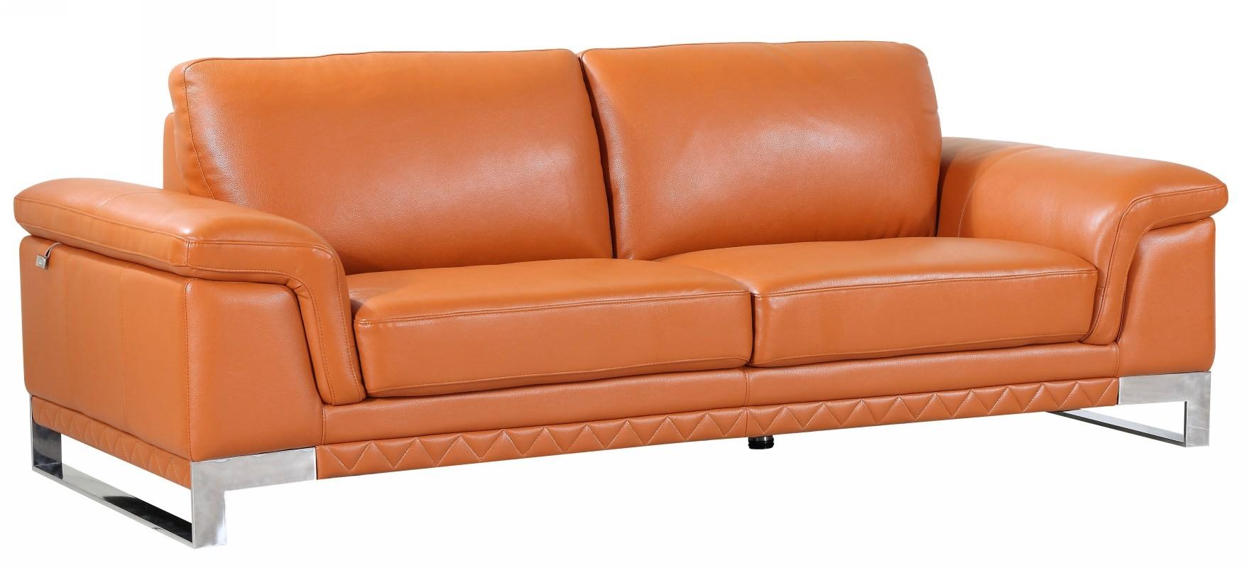 

    
CAMEL Genuine Italian Leather Sofa Set 2Pcs Contemporary 411 Global United
