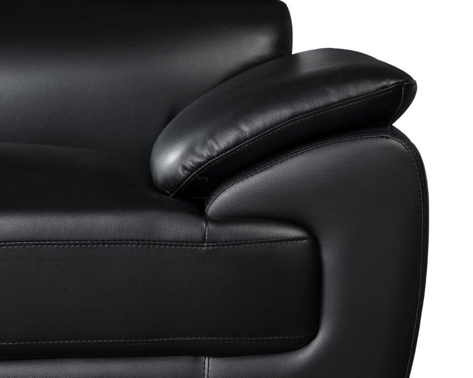 

        
00083398858996Black Premium Leather Match Sofa Set 3Pcs Contemporary 4571 Global United
