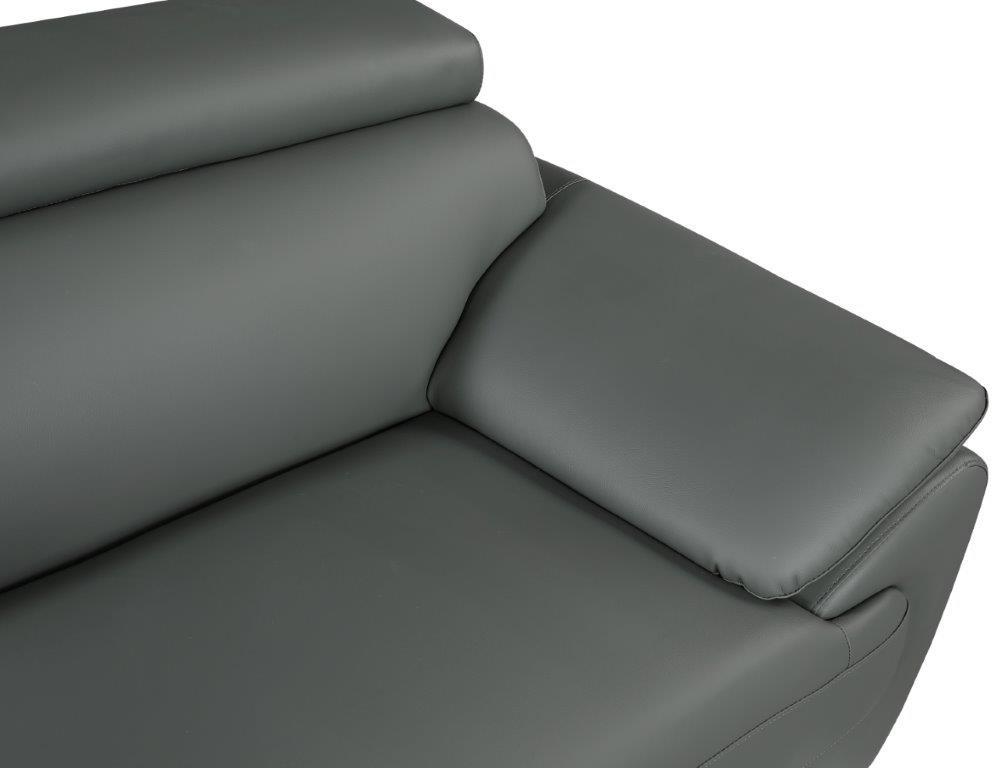 

    
Gray Premium Leather Match Sofa Set 2Pcs Contemporary 4571 Global United
