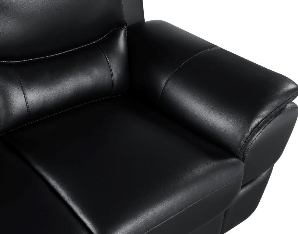 

    
 Order  BLACK Premium Leather Match Sofa Set 2 Pcs Contemporary 4572 Global United
