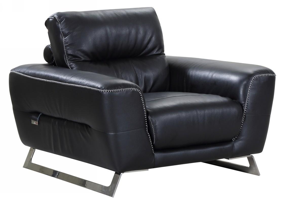 

        
Global United 485 Sofa Loveseat and Chair Set Black Genuine Leather 00083398859542
