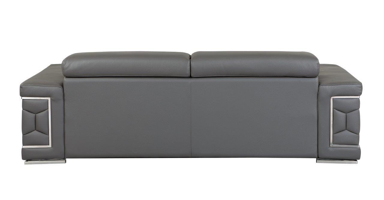 

    
 Order  DARK GRAY Genuine Italian Leather Sofa Set 2Pcs Contemporary 692 Global United
