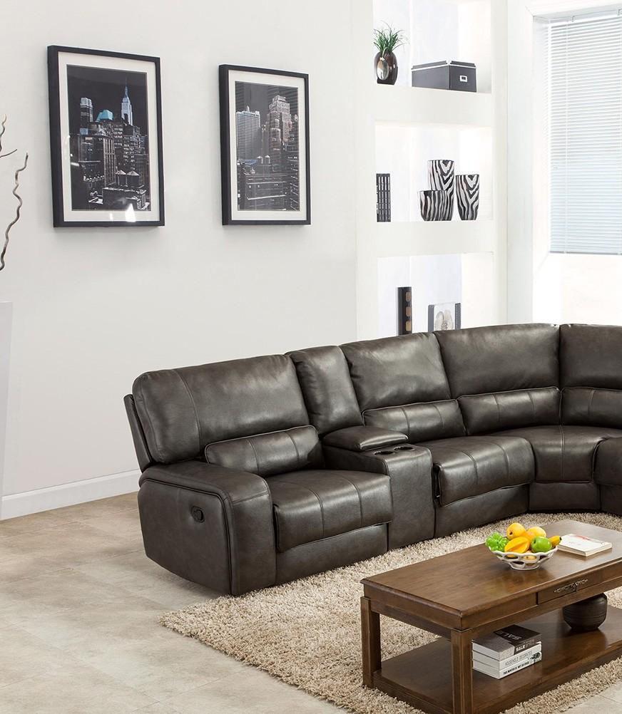 

    
Global United 7096 Reclining Sectional Gray 7096-GRAY
