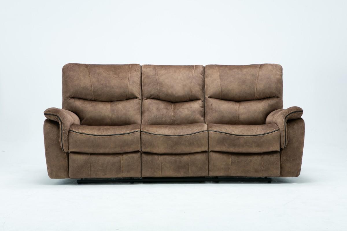 

    
Modern Light Brown Palomino Recliner Sofa Set  3 Pcs Global United 7167
