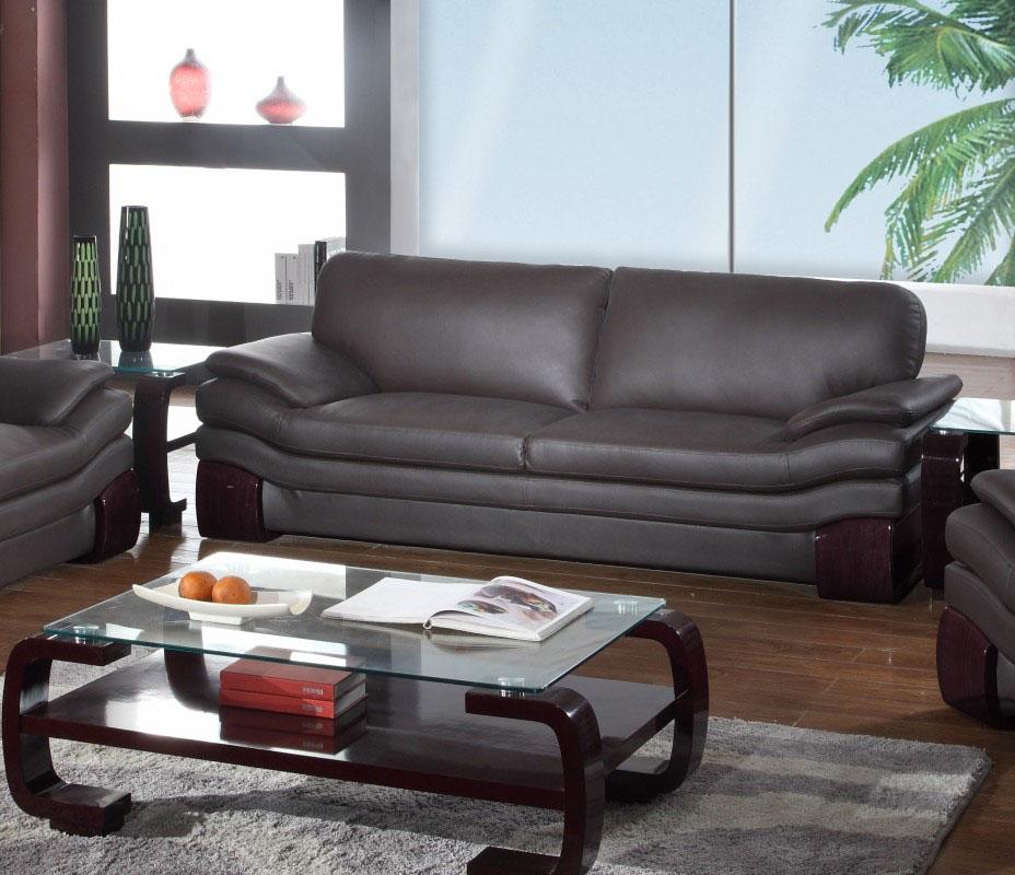 

    
Contemporary Brown Premium Leather Match Sofa Global United 728

