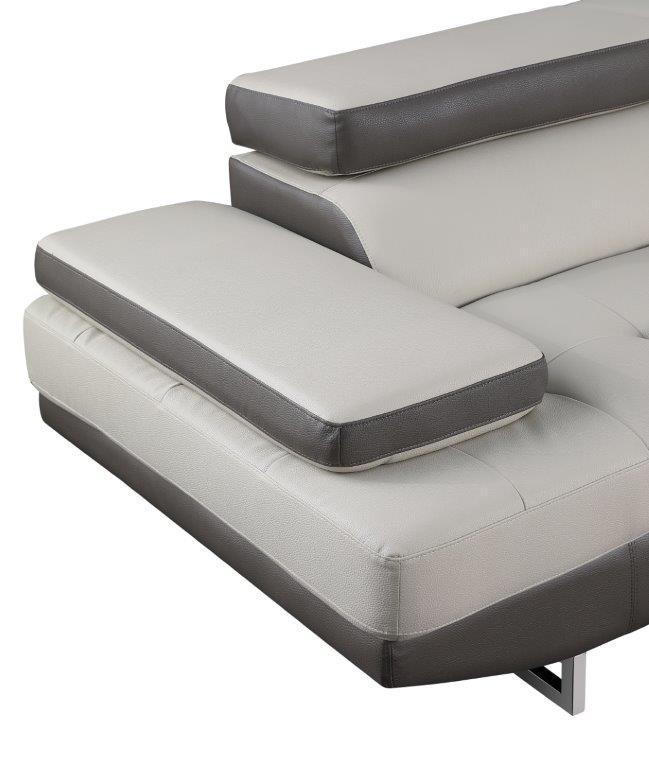 

    
8136-TWO-TONE-RAF LIGHT GRAY/DARK GRAY Faux Leather Air Sectional RAF Contemporary Global United 8136-SEC
