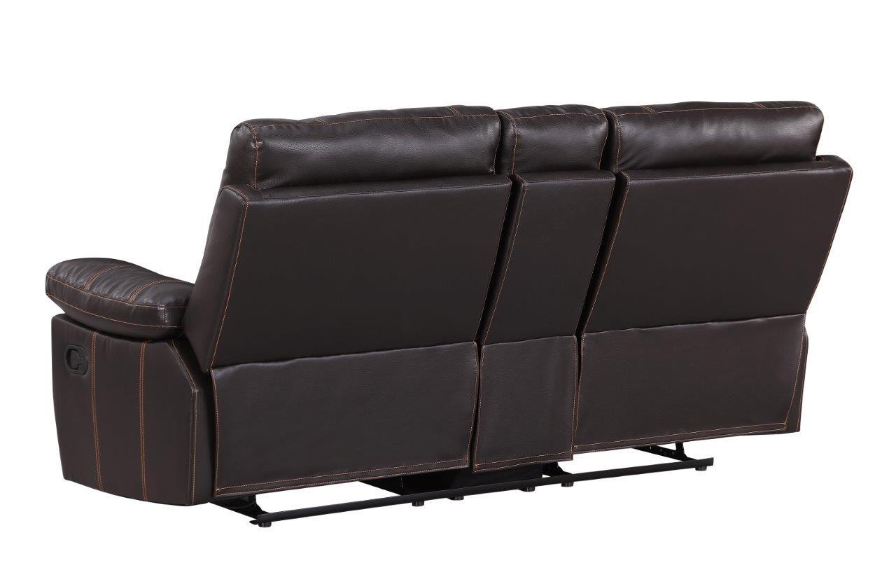 

    
9345-BROWN-CON-3-PC Brown Leather Air Sofa Set with Console Loveseat 3 Pcs Global United 9345
