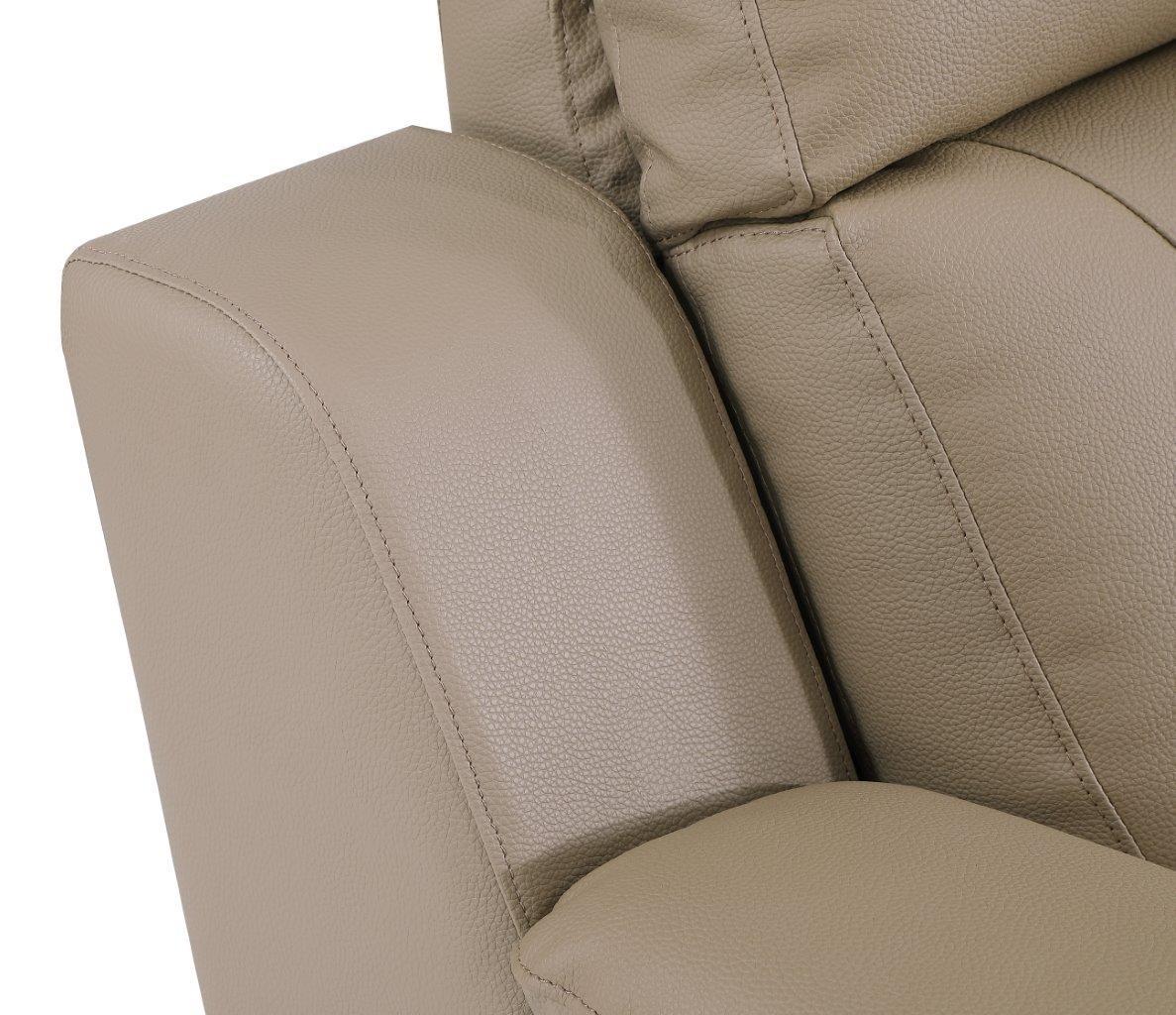 

    
 Order  Contemporary Beige Leather Gel/Match Recliner Sofa Set 2Pcs Global United 9408
