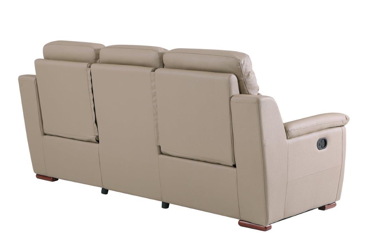 

    
9408-BEIGE-3-PC Contemporary Beige Leather Gel/Match Recliner Sofa Set 3Pcs Global United 9408
