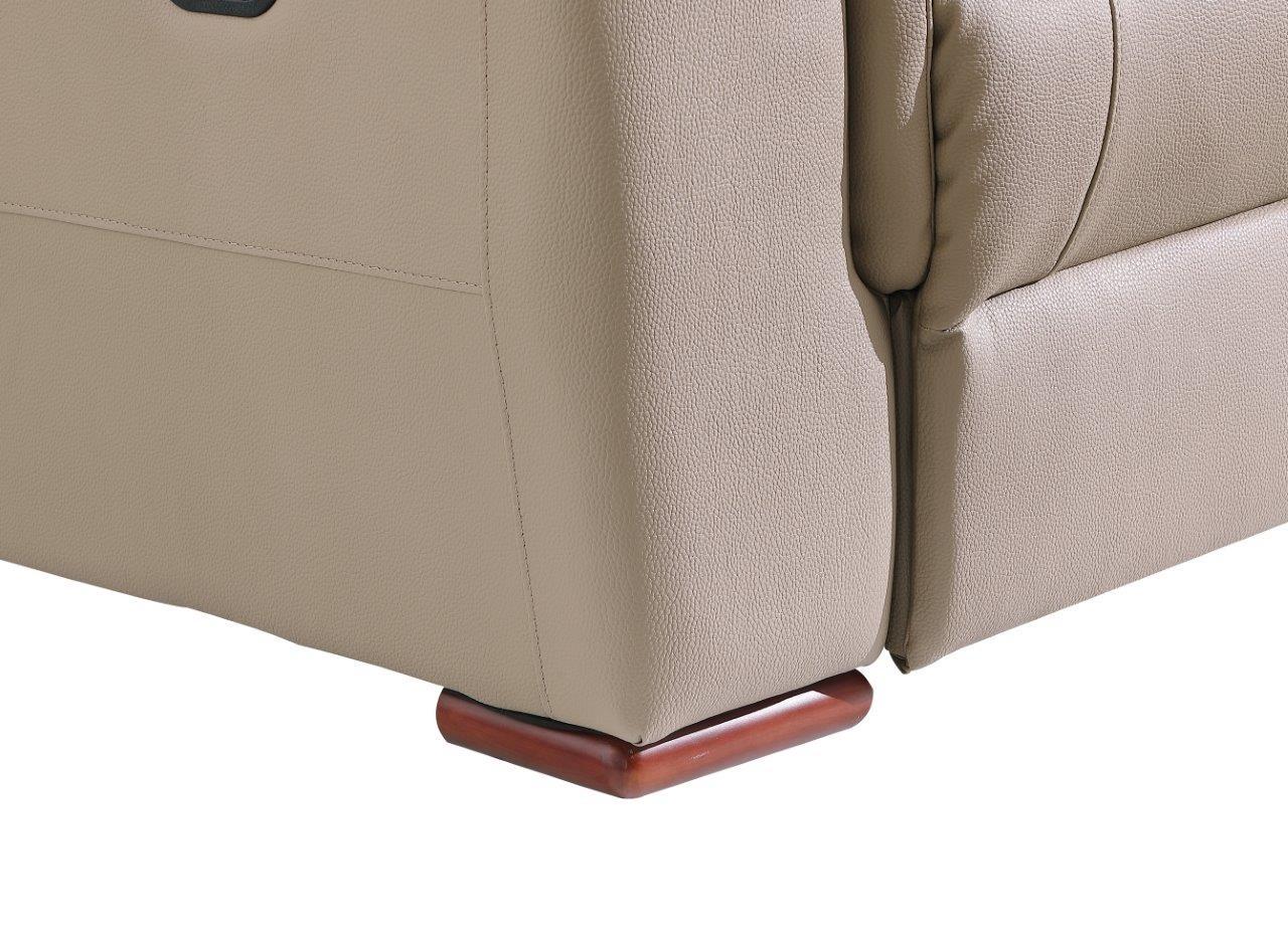 

    
 Shop  Contemporary Beige Leather Gel/Match Recliner Sofa Set 3Pcs Global United 9408
