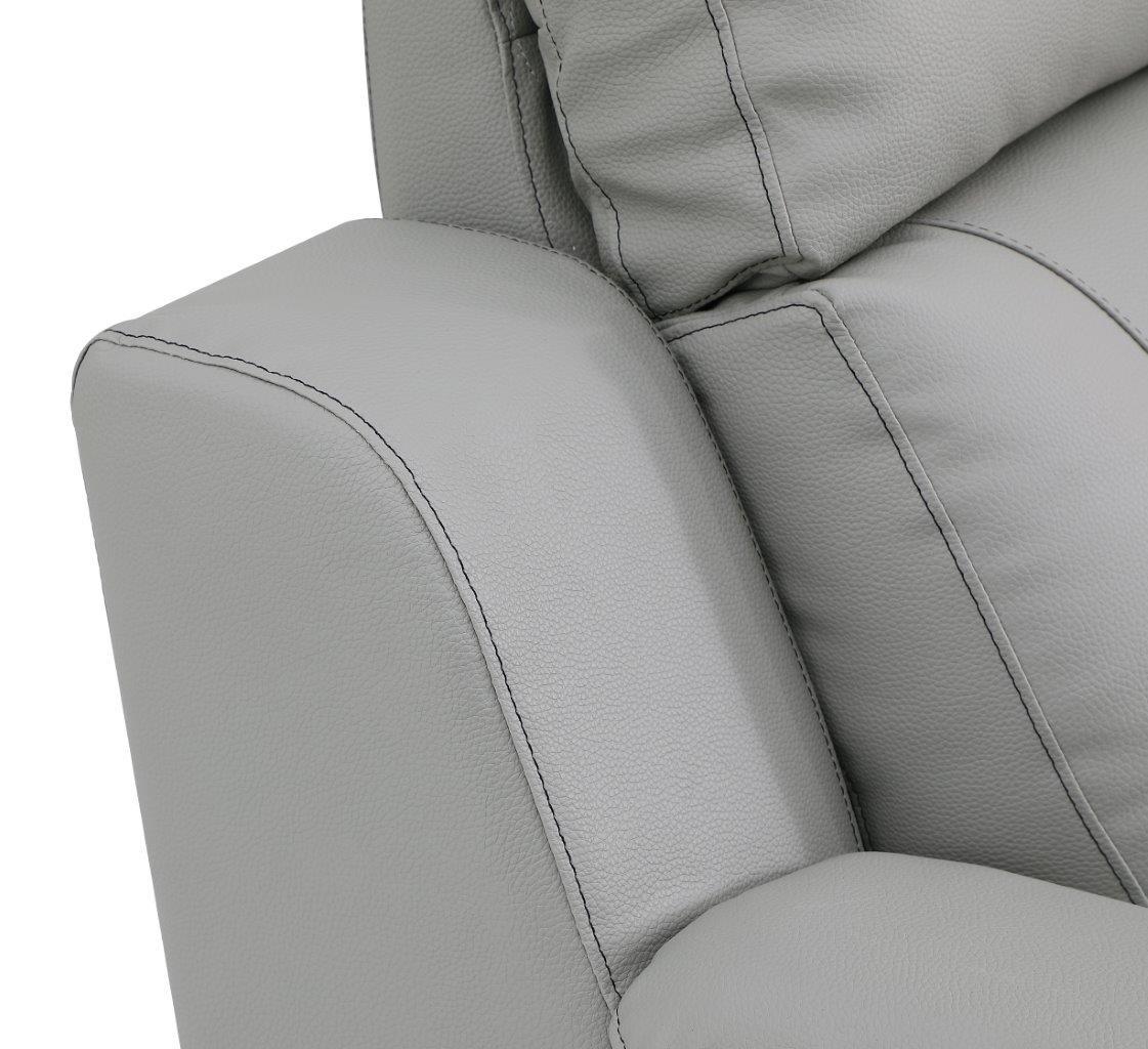 

    
9408-GRAY-L Contemporary Gray Leather Gel / Match Recliner Loveseat Global United 9408
