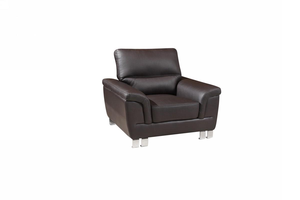 

        
Global United 9412 Sofa Loveseat and Chair Set Brown Leather gel match 00083398859146
