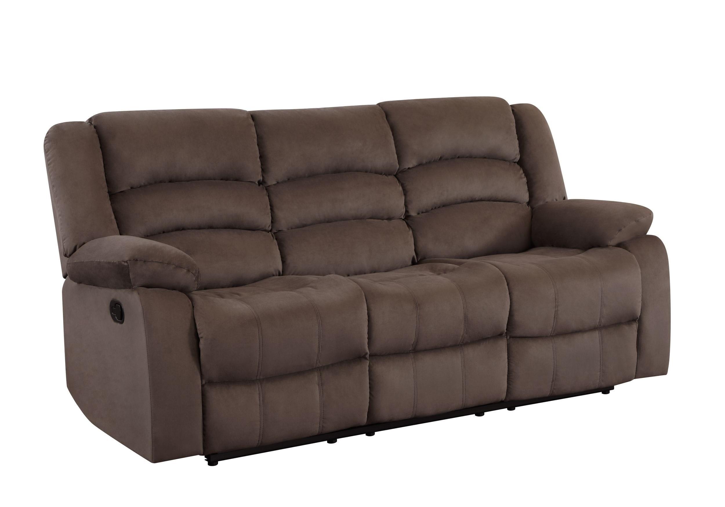 

    
Brown Microfiber Sofa Set 3 Pcs Contemporary Global United 9824

