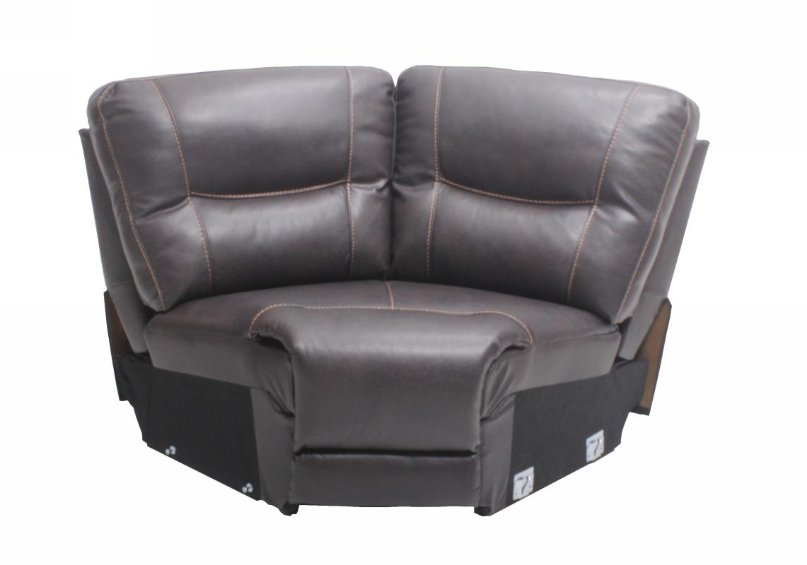 

        
00083398862412Dark Brown Leather Air Recliner Sectional w/Chaise Right 6 Pcs Global United 9917
