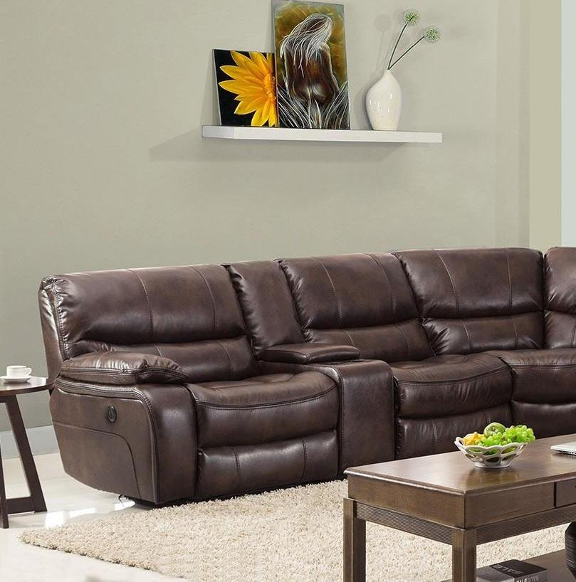 

    
Global United 9931 Reclining Sectional Dark Brown 9931-SEC-PWR
