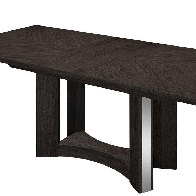 

    
Gray Glossy Finish Dining Table Contemporary D59 Global United
