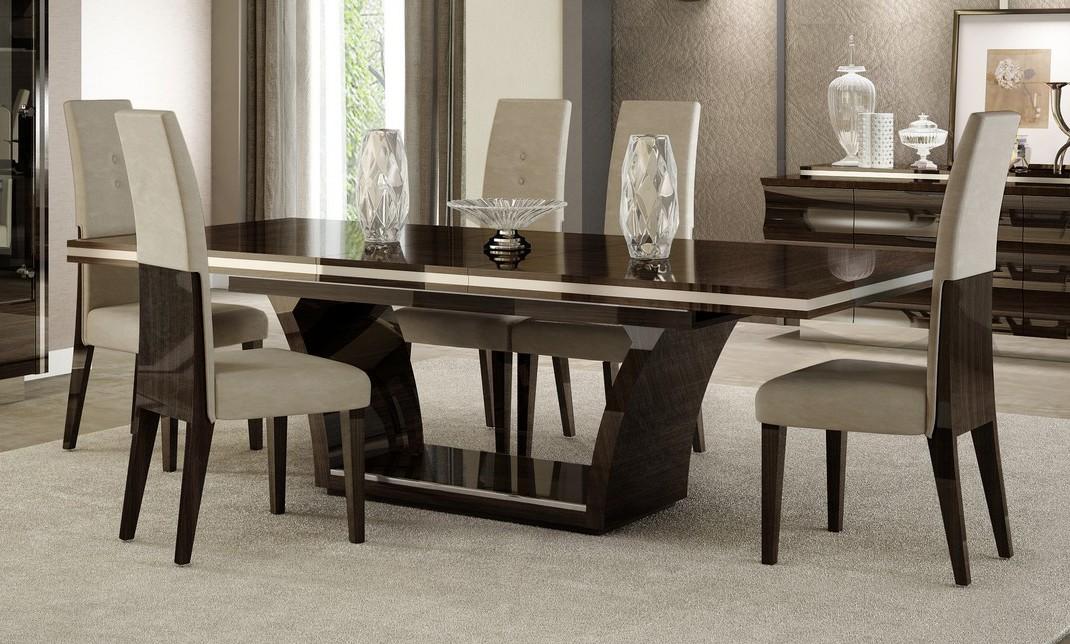 

    
Glossy Wenge Lacquer Dining Table Set 7Pcs Contemporary D832 Global United
