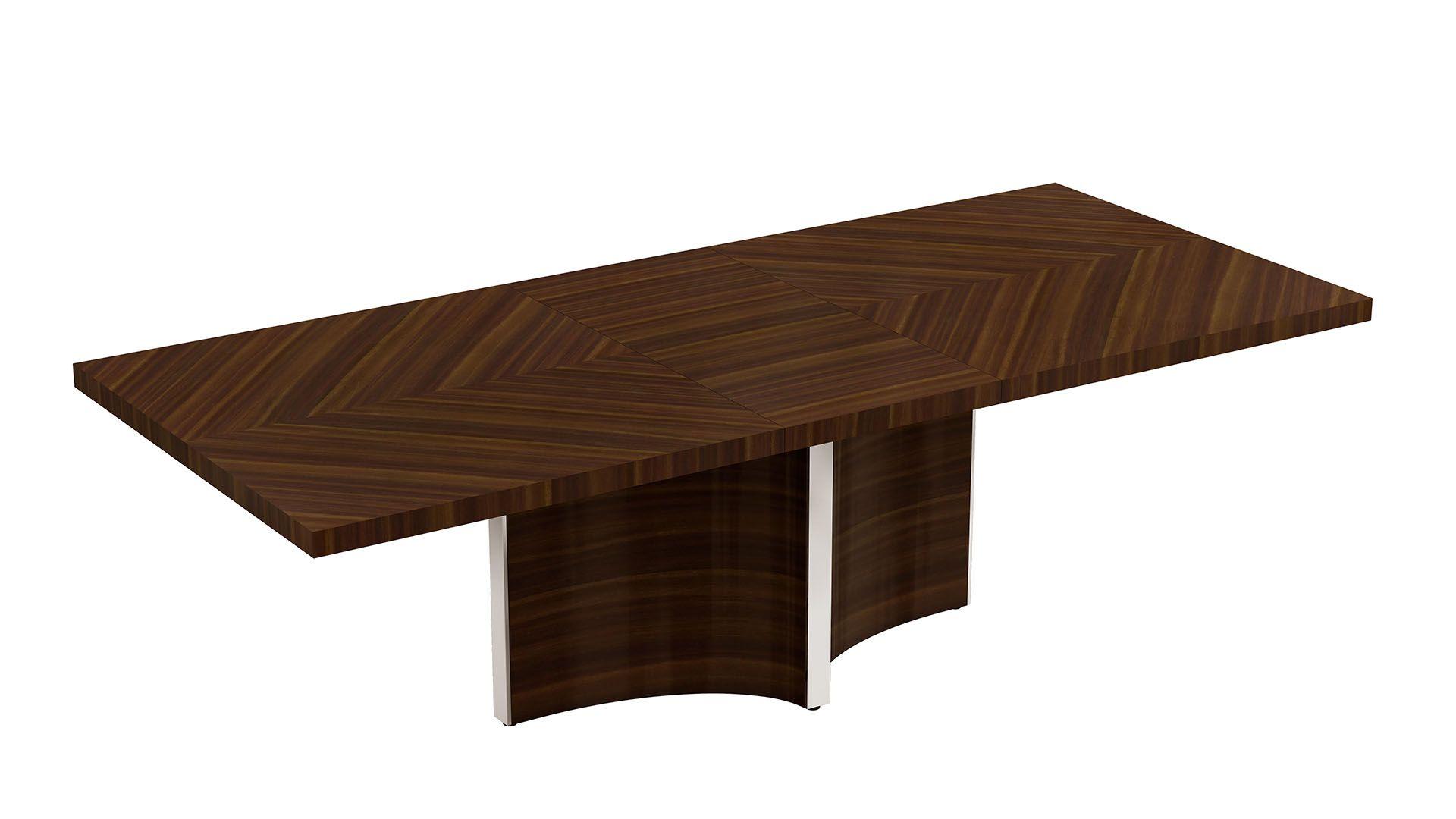 

    
Glossy Dark Brown Extendable Dining Table DT-P109 American Eagle Modern
