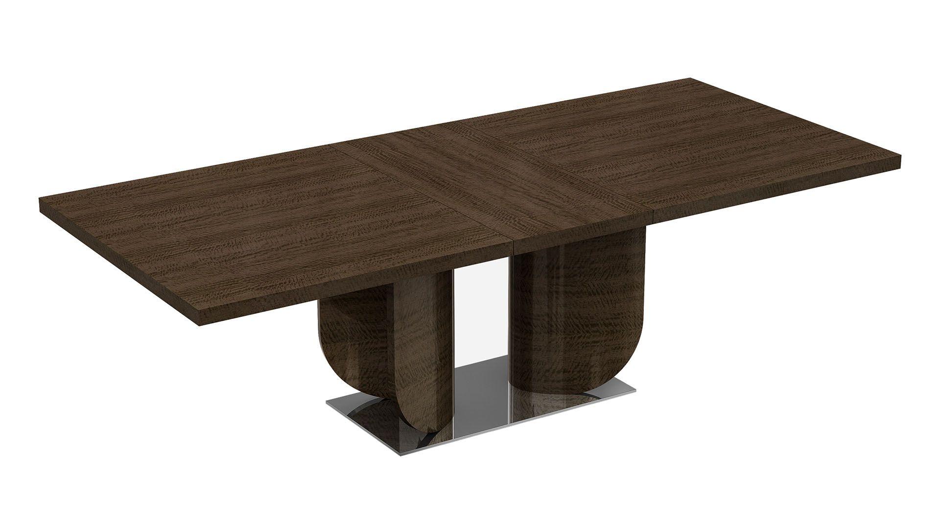 

    
Glossy Dark Walnut Extendable Dining Table DT-P115 American Eagle  Modern

