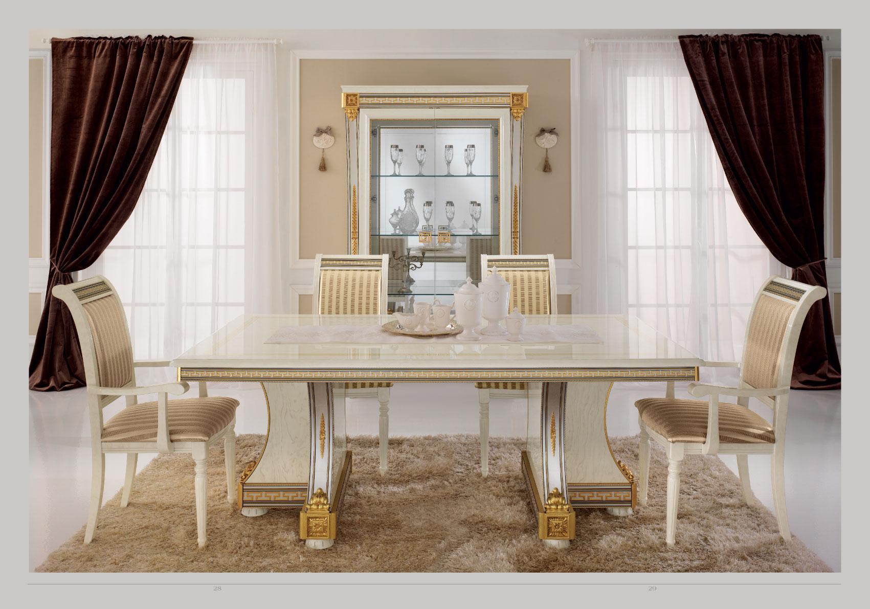 Classic, Traditional Dining Table Set Liberty Day Liberty Day-7PC in Ivory, Gold, Beige 