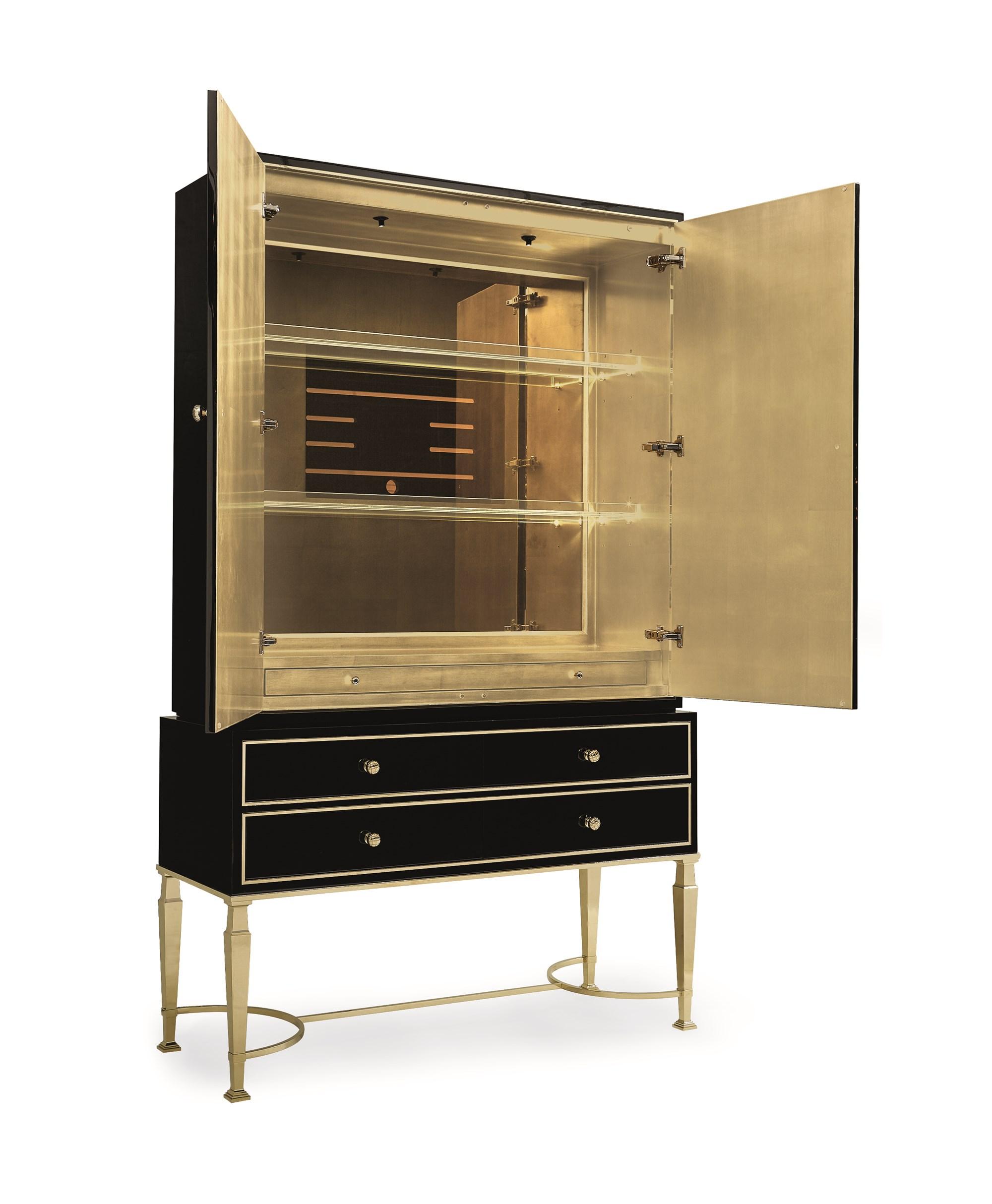 

    
Caracole THE AFICIONADO CABINET Cabinet Gold/Black SIG-416-531
