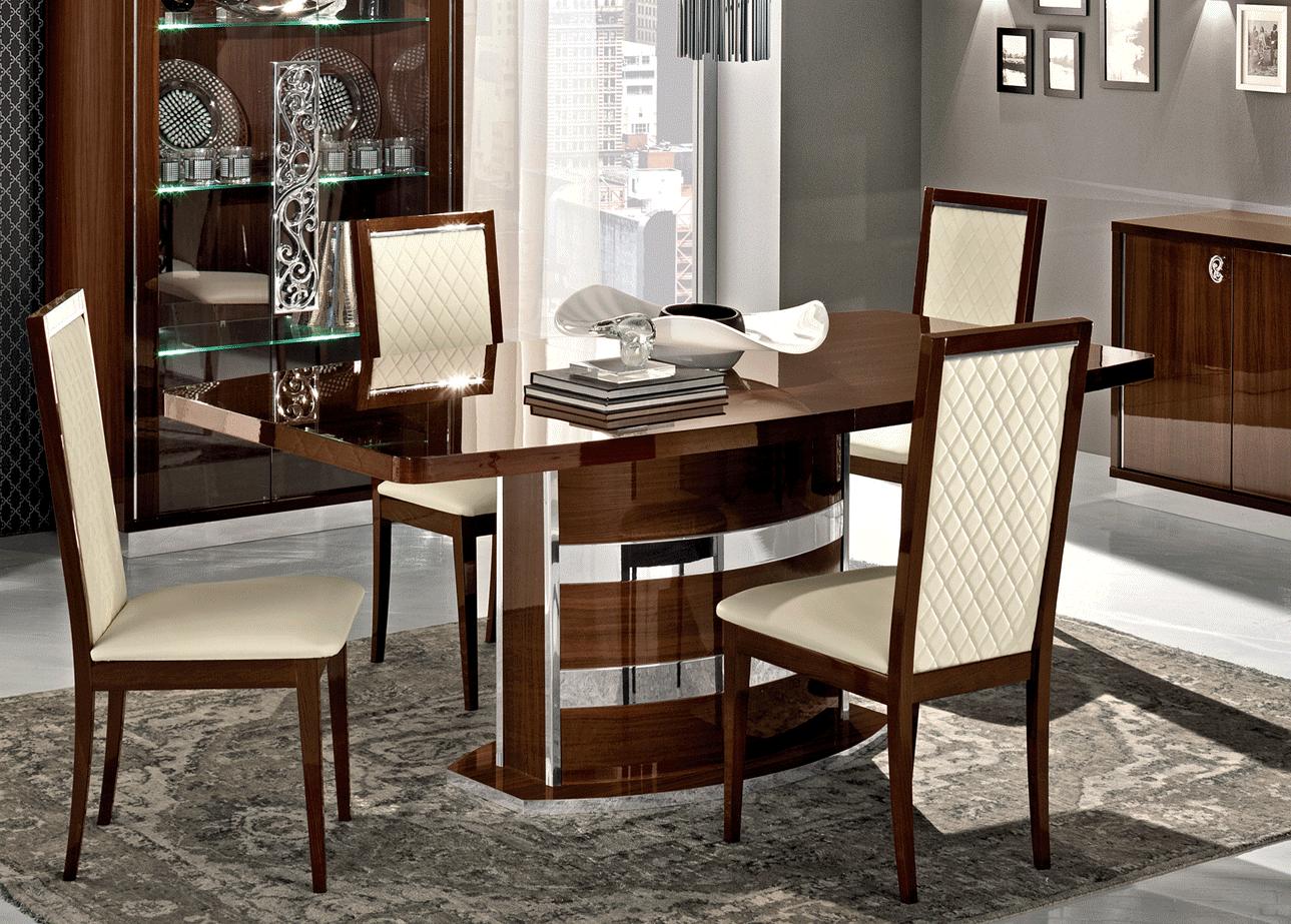 Modern Dining Table LH3044-DT-WAL LH3044-DT-WAL in Walnut 