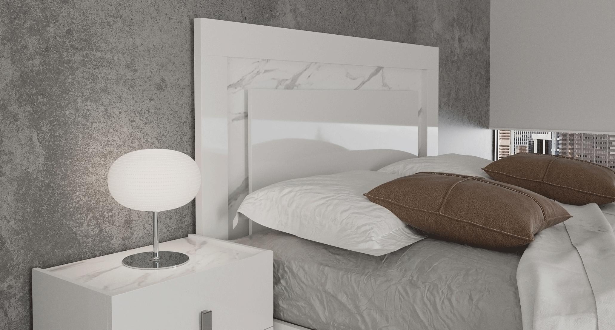 

                    
ESF CARRARABEDQS Platform Bedroom Set White  Purchase 
