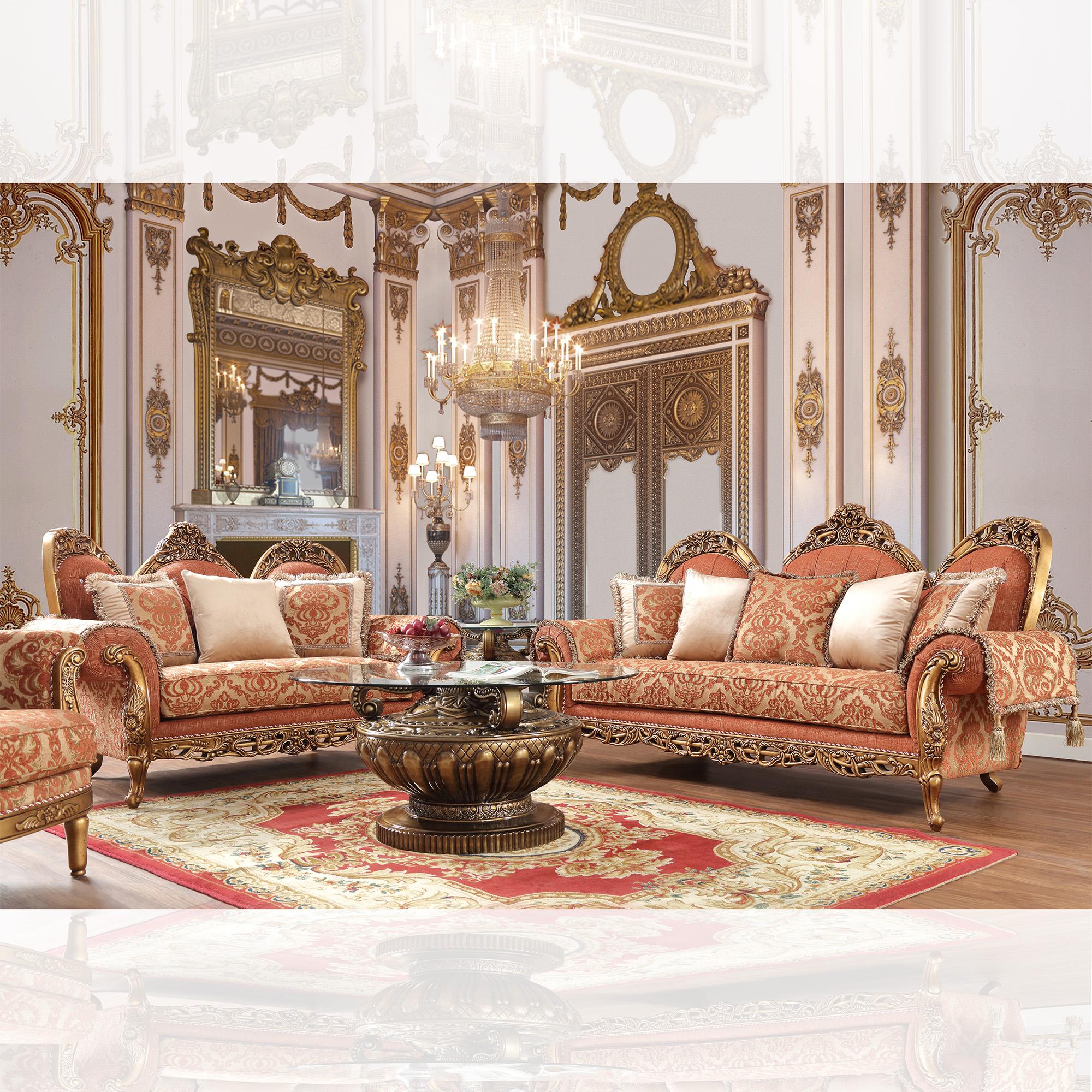 

                    
Homey Design Furniture HD-106 – 2PC SOFA SET Sofa Set Gold/Brown Fabric Purchase 
