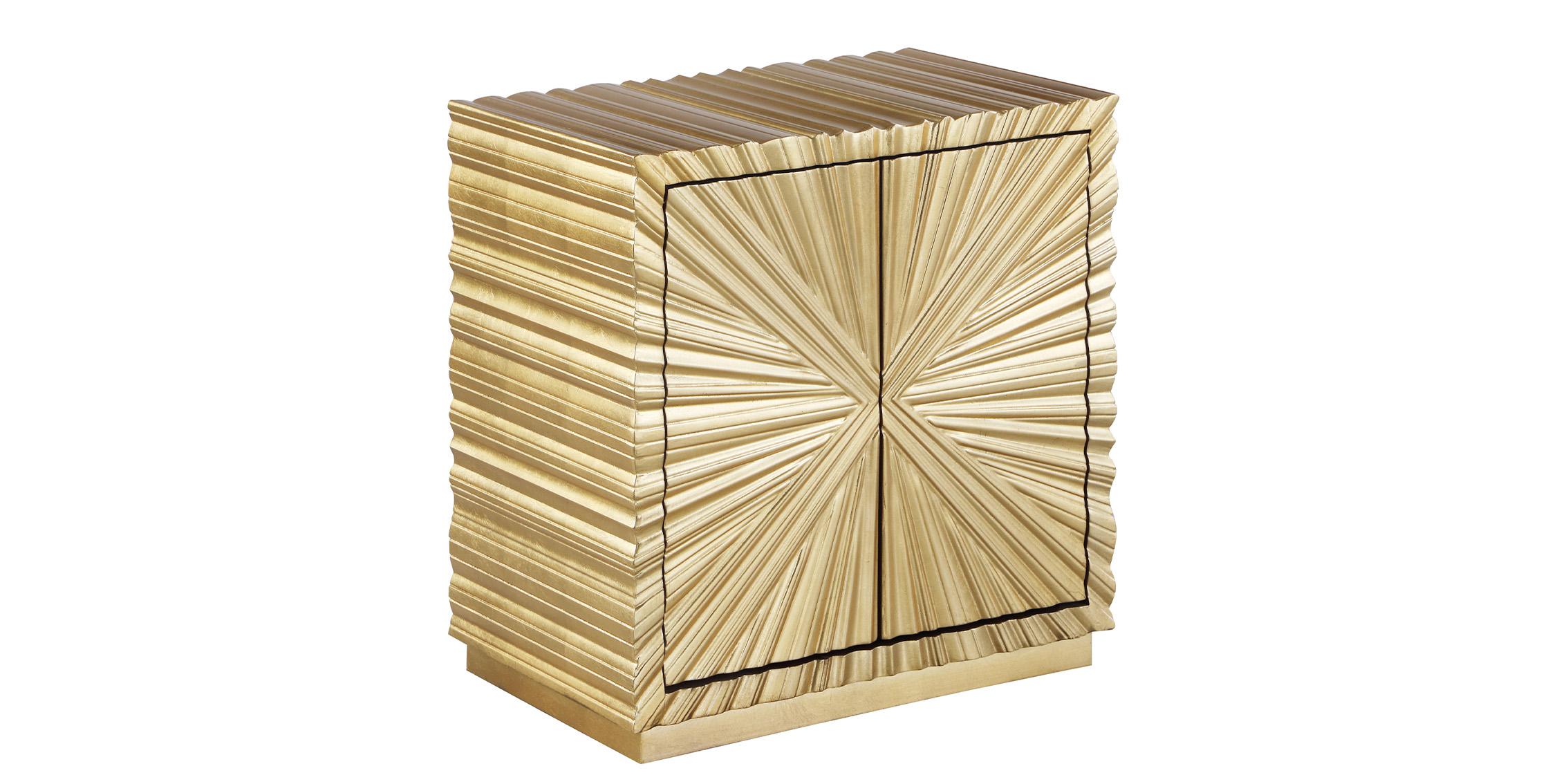 Contemporary, Modern Side Table GOLDA 824 824 in Gold 