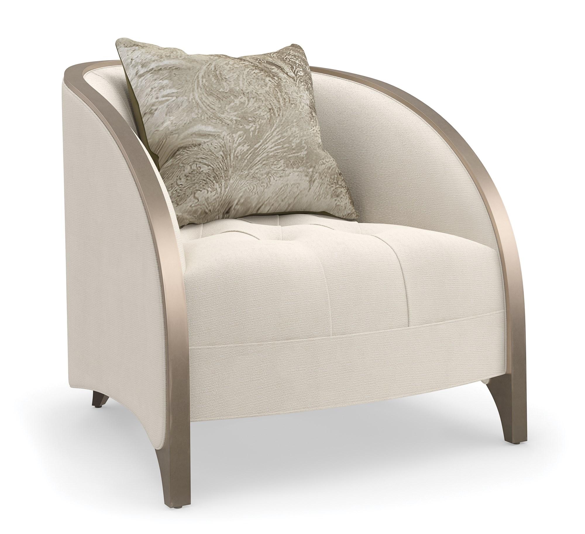 Traditional Matching Chair VALENTINA MATCHING CHAIR C110-422-031-A in Cream, Gold Chenille