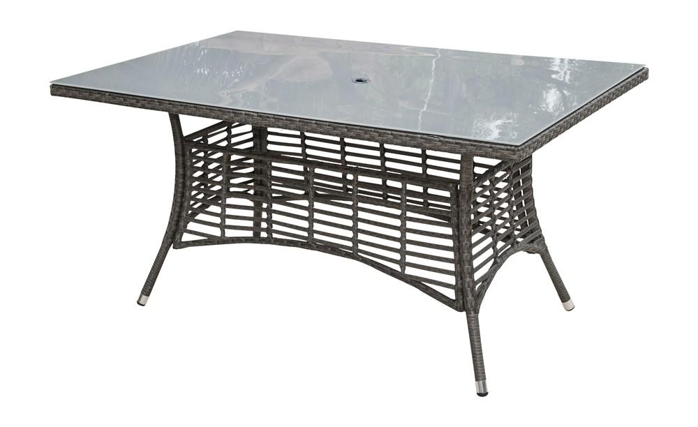 Modern Outdoor Dining Table Graphite PJO-1601-GRY-RT in Gray 