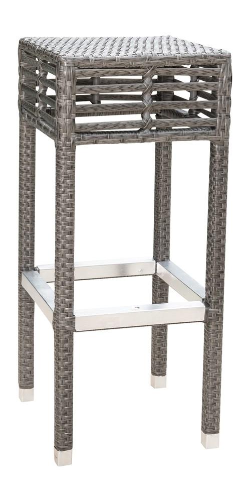 Modern Outdoor Barstool Graphite PJO-1601-GRY-BL in Gray 