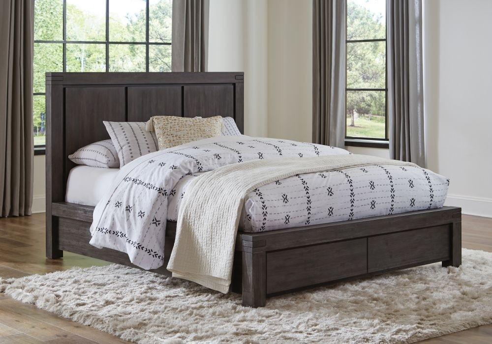 

    
Graphite Finish Acacia Solids CAL King Storage Bed MEADOW by Modus Furniture
