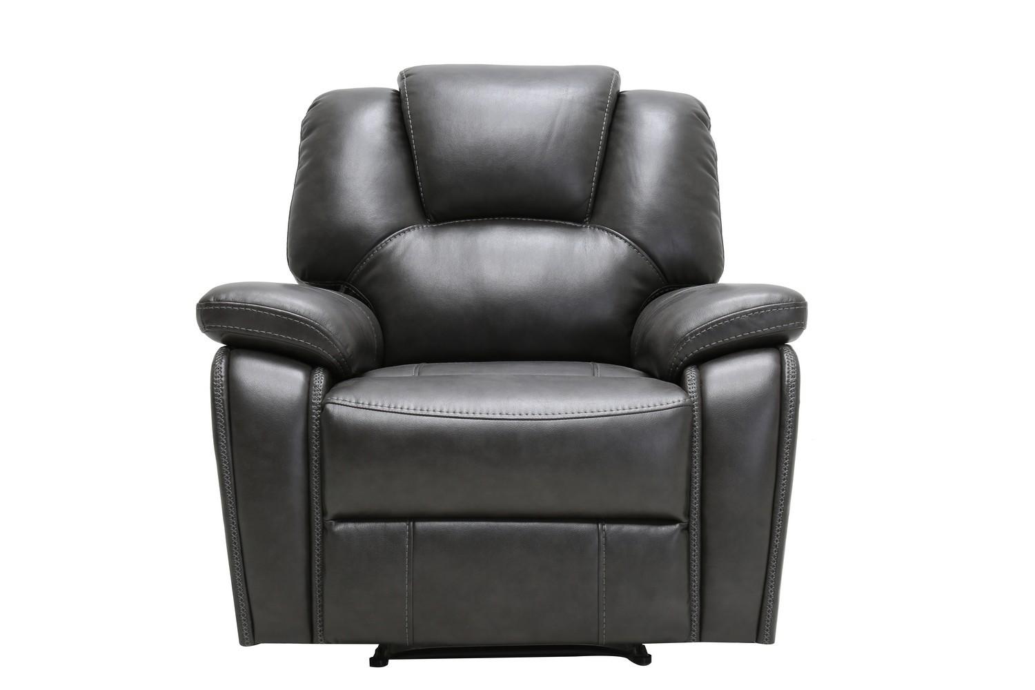 

    
Gray Air Leather Reclining Chair Contemporary 7993 Global United
