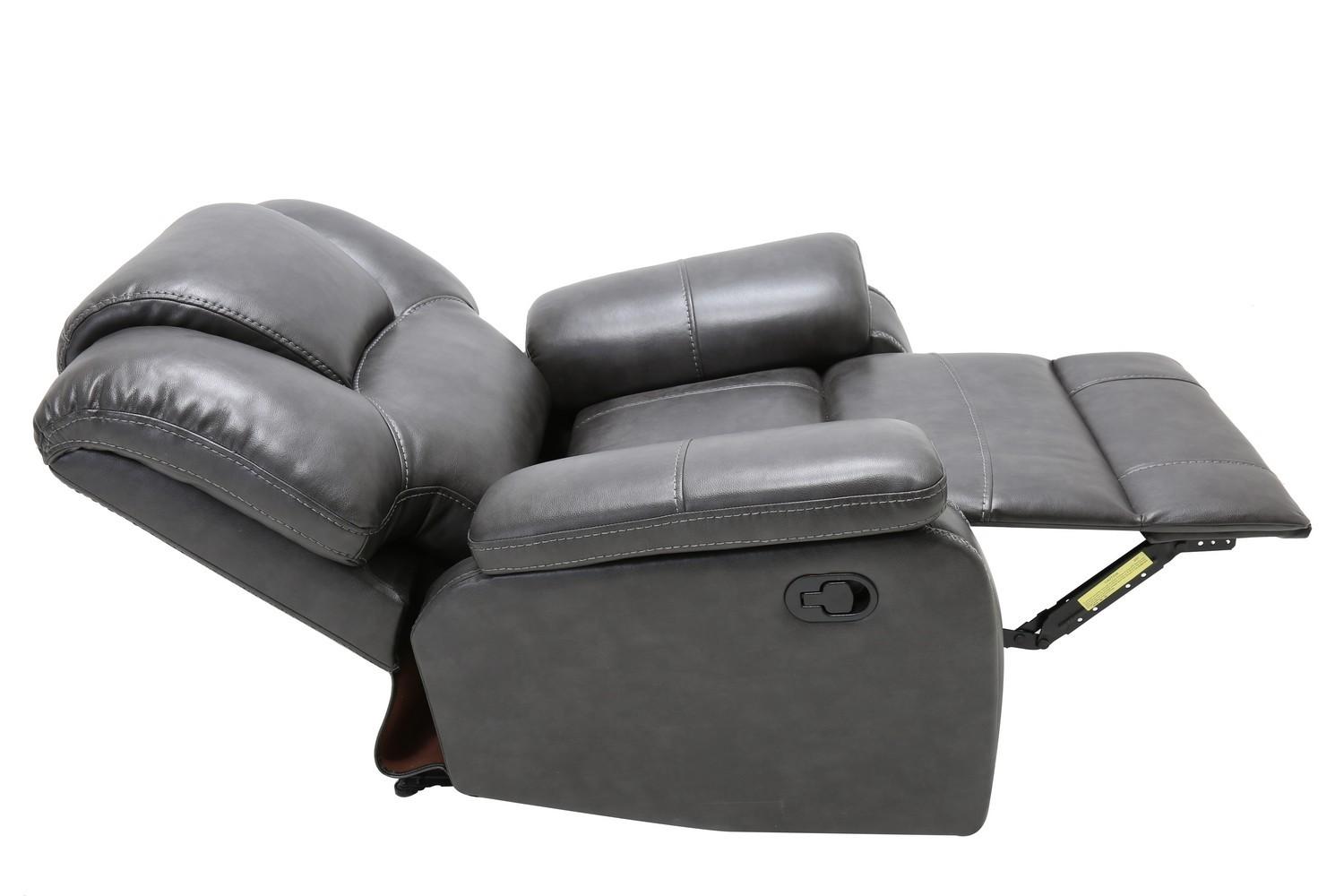 

        
Global United 7993-GRAY Reclining Chair Gray Leather Air Material 083398863068

