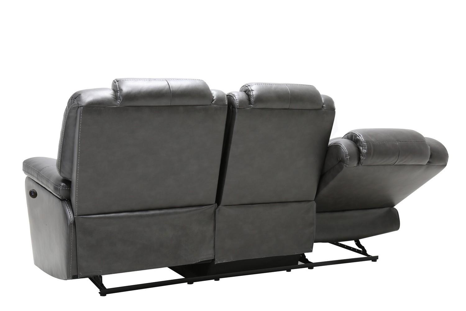 

        
Global United 7993-GRAY Reclining Sofa Gray Leather Air Material 083398863044
