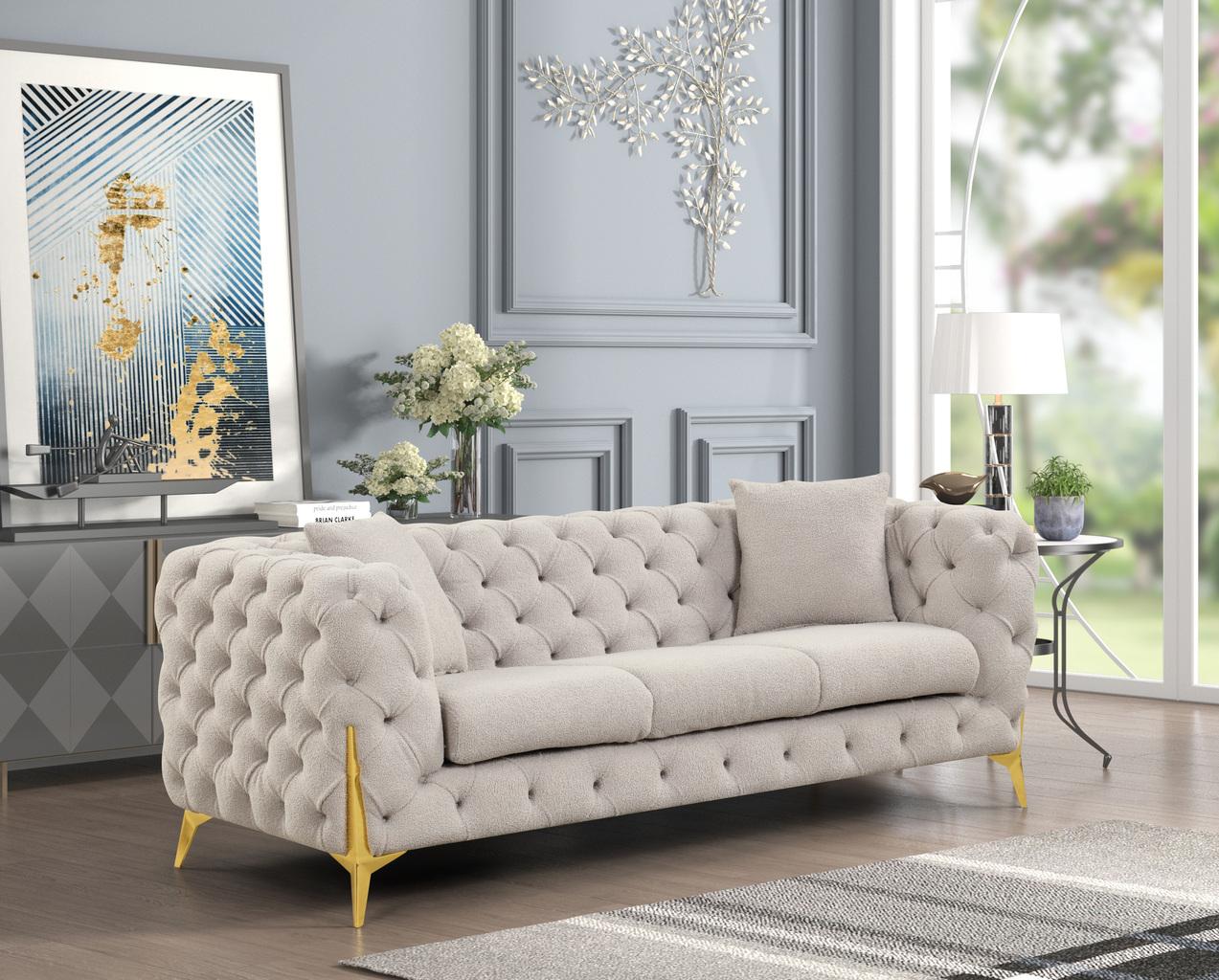 

        
Galaxy Home Furniture Contempo Sofa Set Gray Fabric 601955549943
