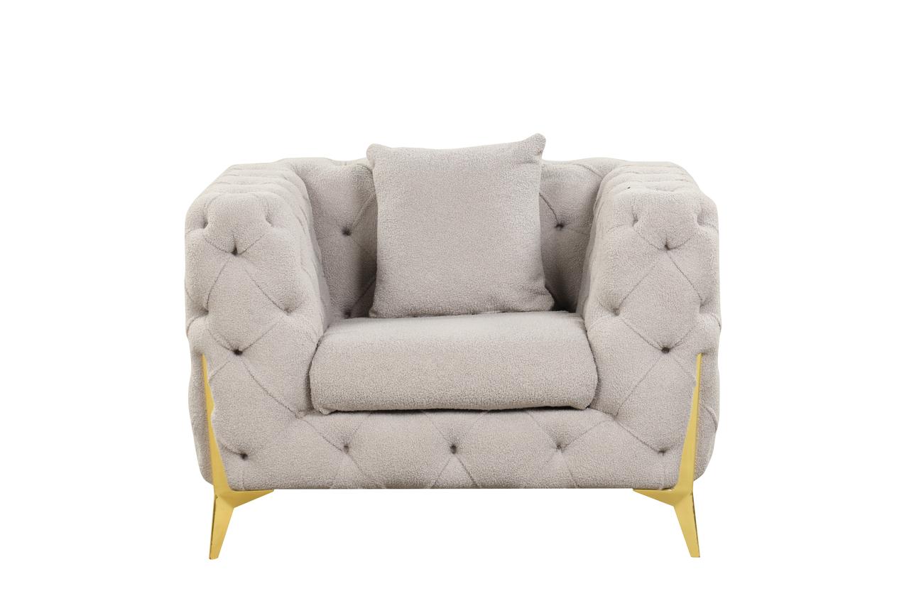 

    
Gray Buckle Fabric Living Room Armchair Contempo Galaxy Home Modern
