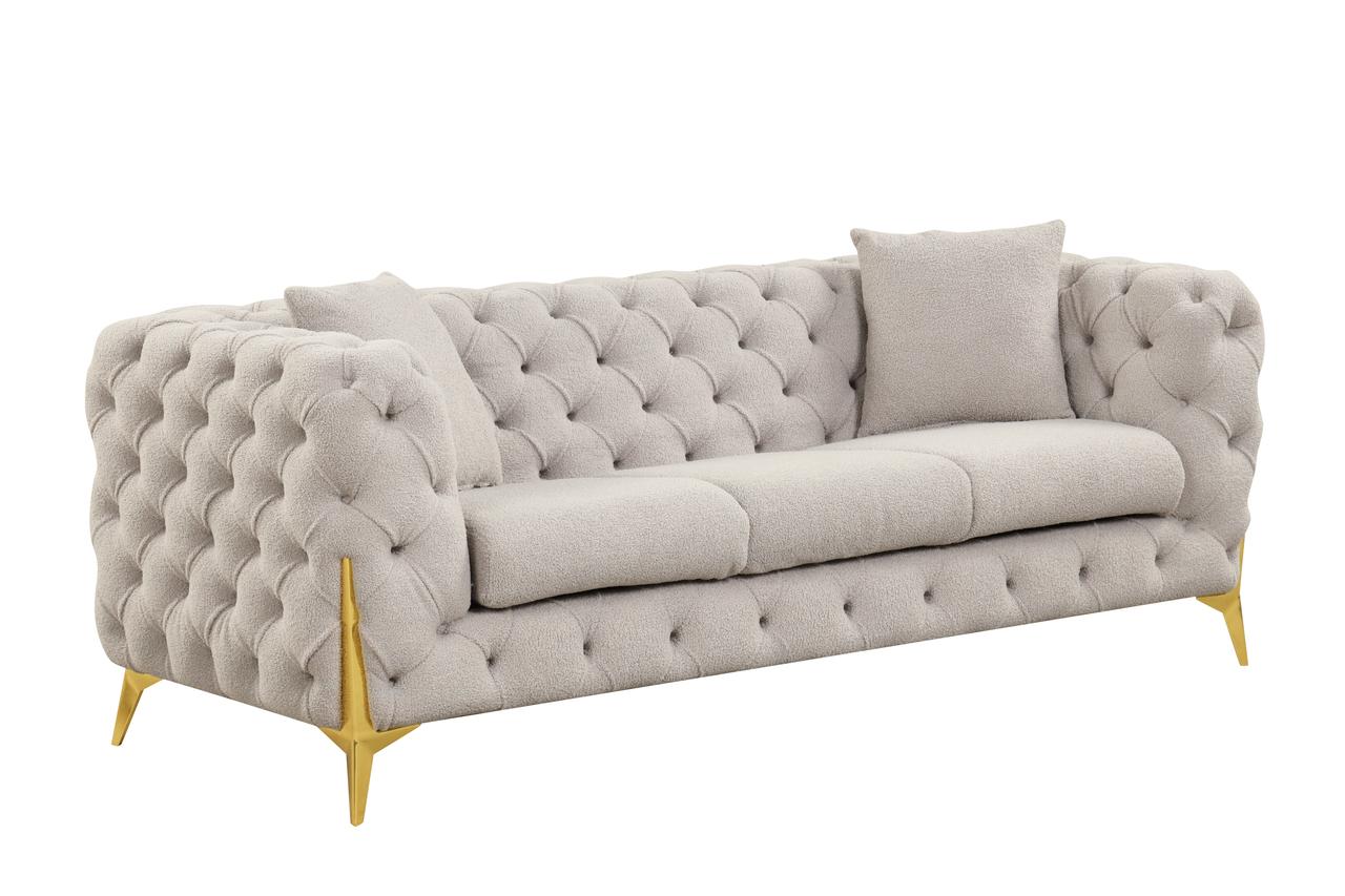 Contemporary, Modern Sofa Contempo Contempo-Gray-S in Gray Fabric