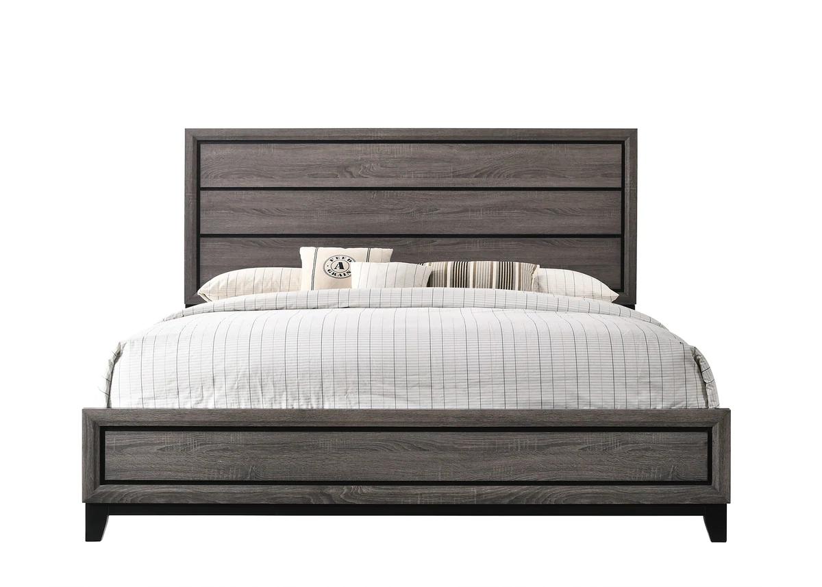 

    
Crown Mark Akerson Panel Bed Gray B4620-CK-Bed
