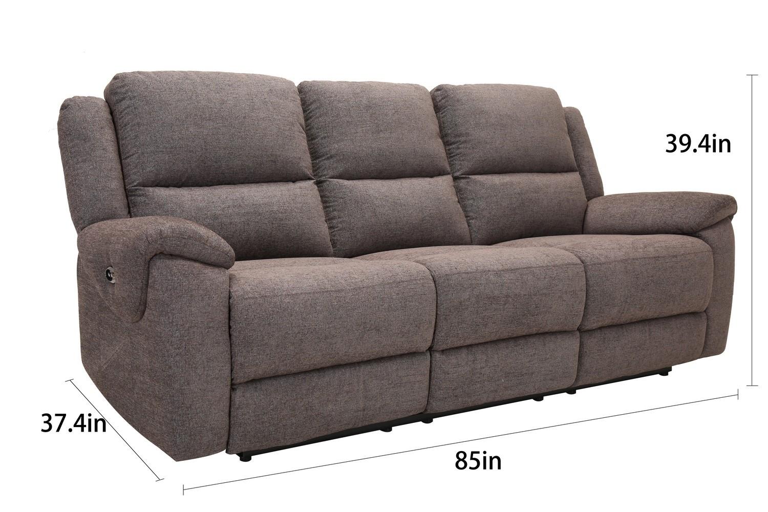 

    
7505-GRAY-PWR-S Gray Chanille Power Reclining Sofa Contemporary Global United 7505
