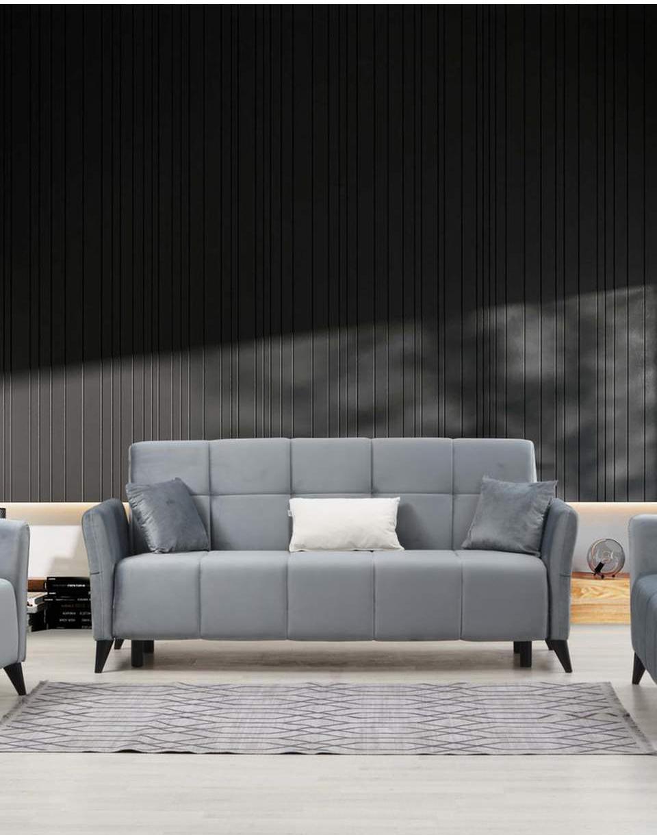 Contemporary Sofa Angel ANGL-G-S in Gray Fabric