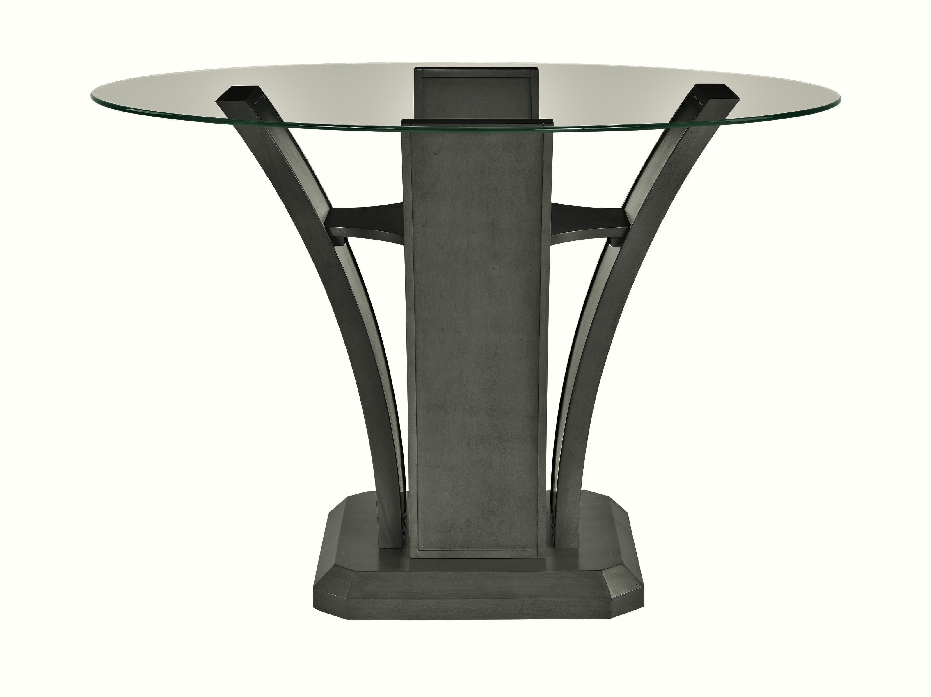 

    
Gray Counter Height Table w/ Glass Top by Crown Mark Camelia 1710GY-T-54

