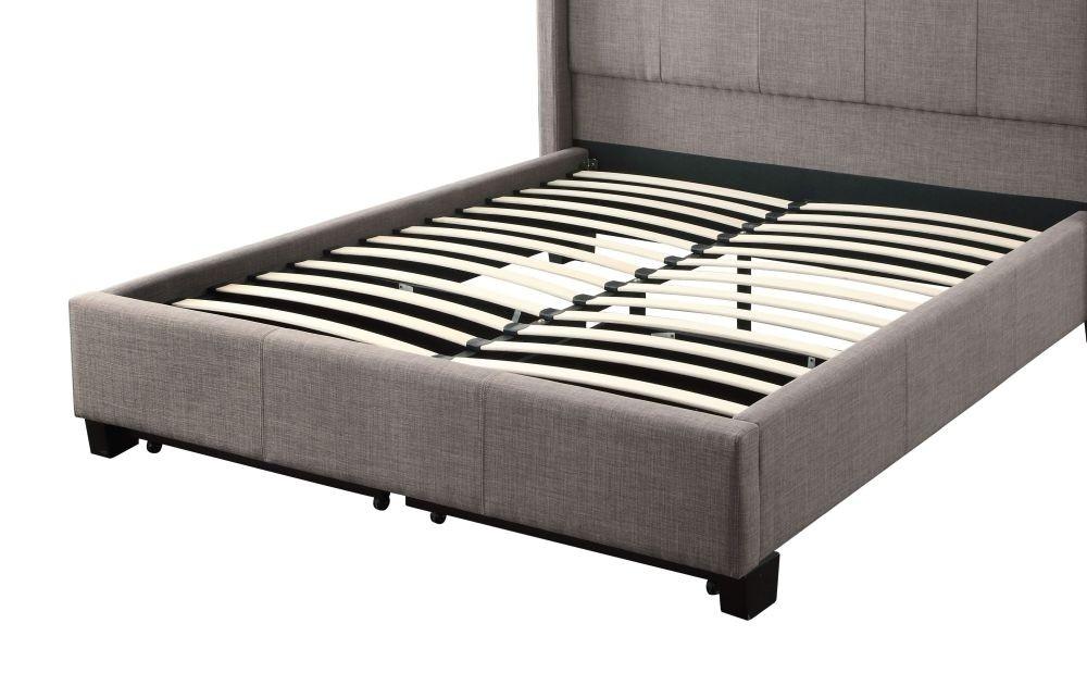 

    
 Photo  Gray Dolphin Linen Fabric Storage Full Bed MELINA by Modus Furniture
