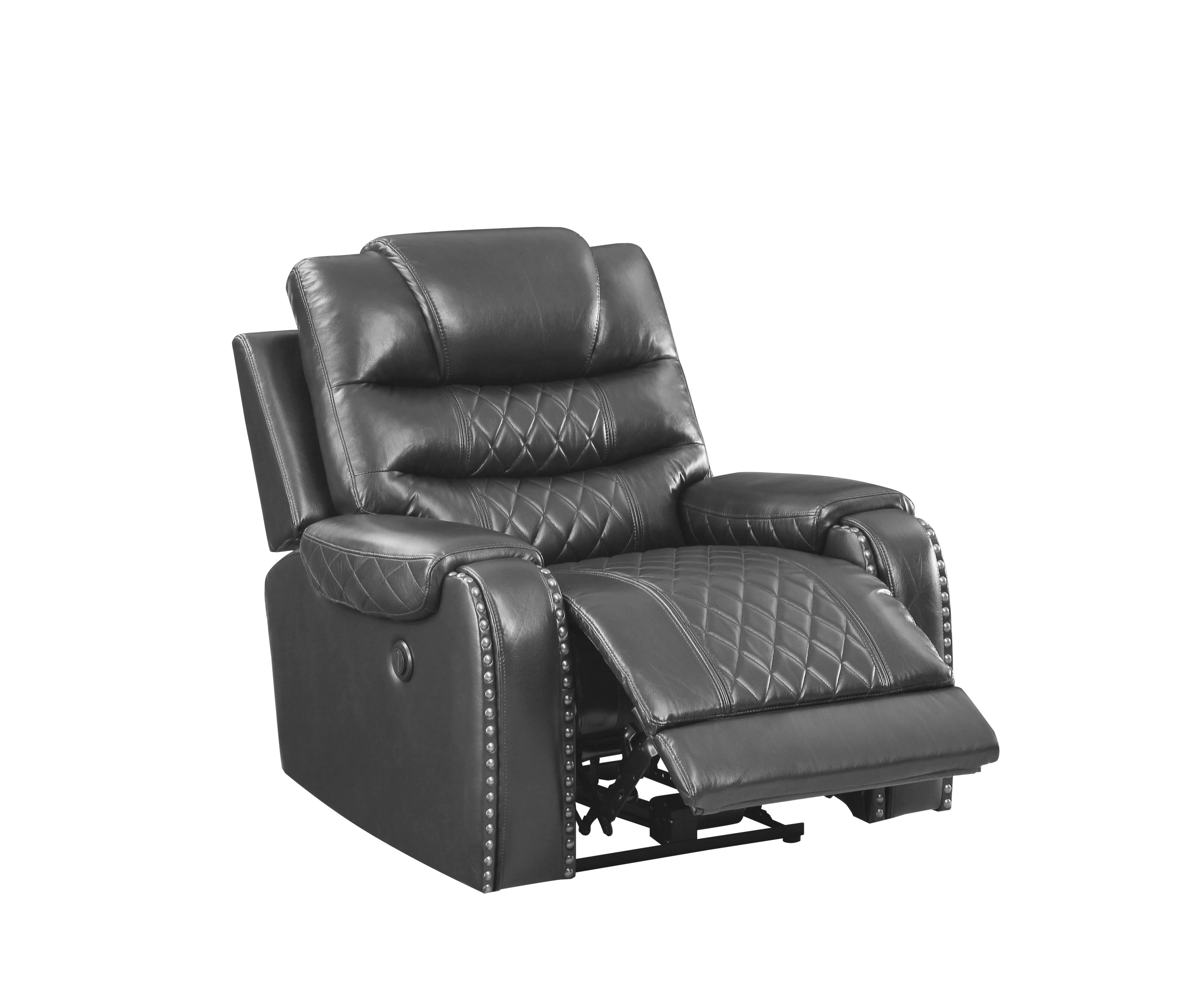 

        
Galaxy Home Furniture TENNESSEE-GR Recliner Chair Set Gray Eco Leather 698781375259
