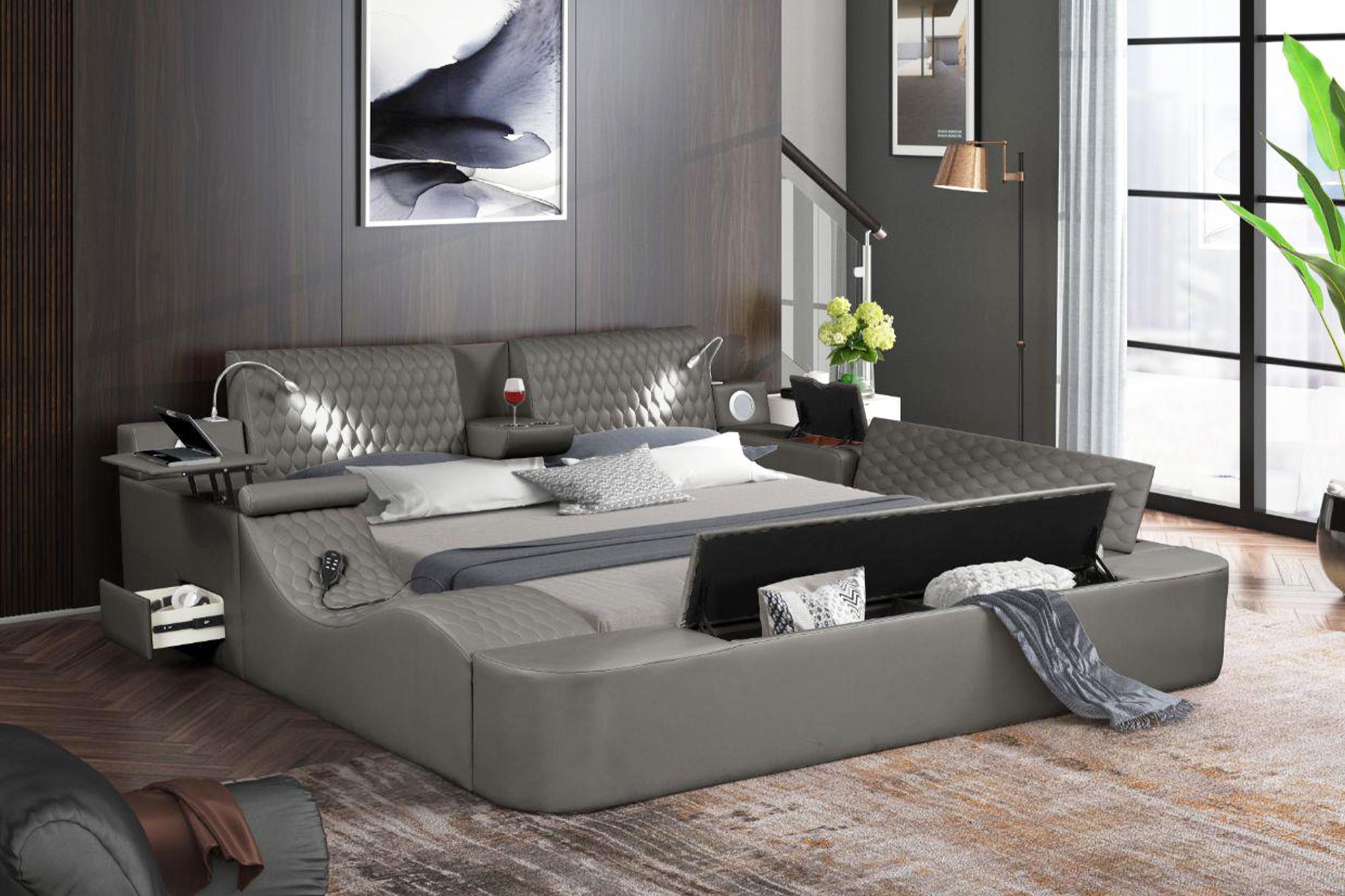 

    
Galaxy Home Furniture ZOYA GR Storage Bed Gray ZOYA-GR-EK
