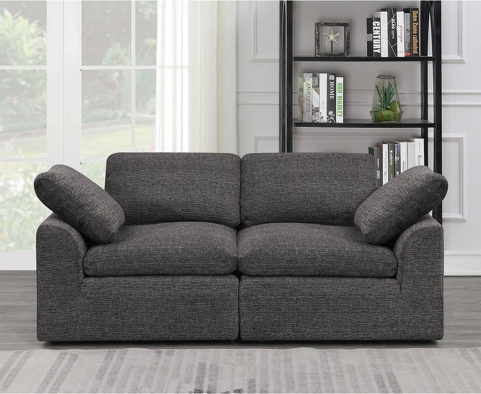 

    
Contemporary Gray Chenille Loveseat Furniture of America CM6974GY-LV Joel
