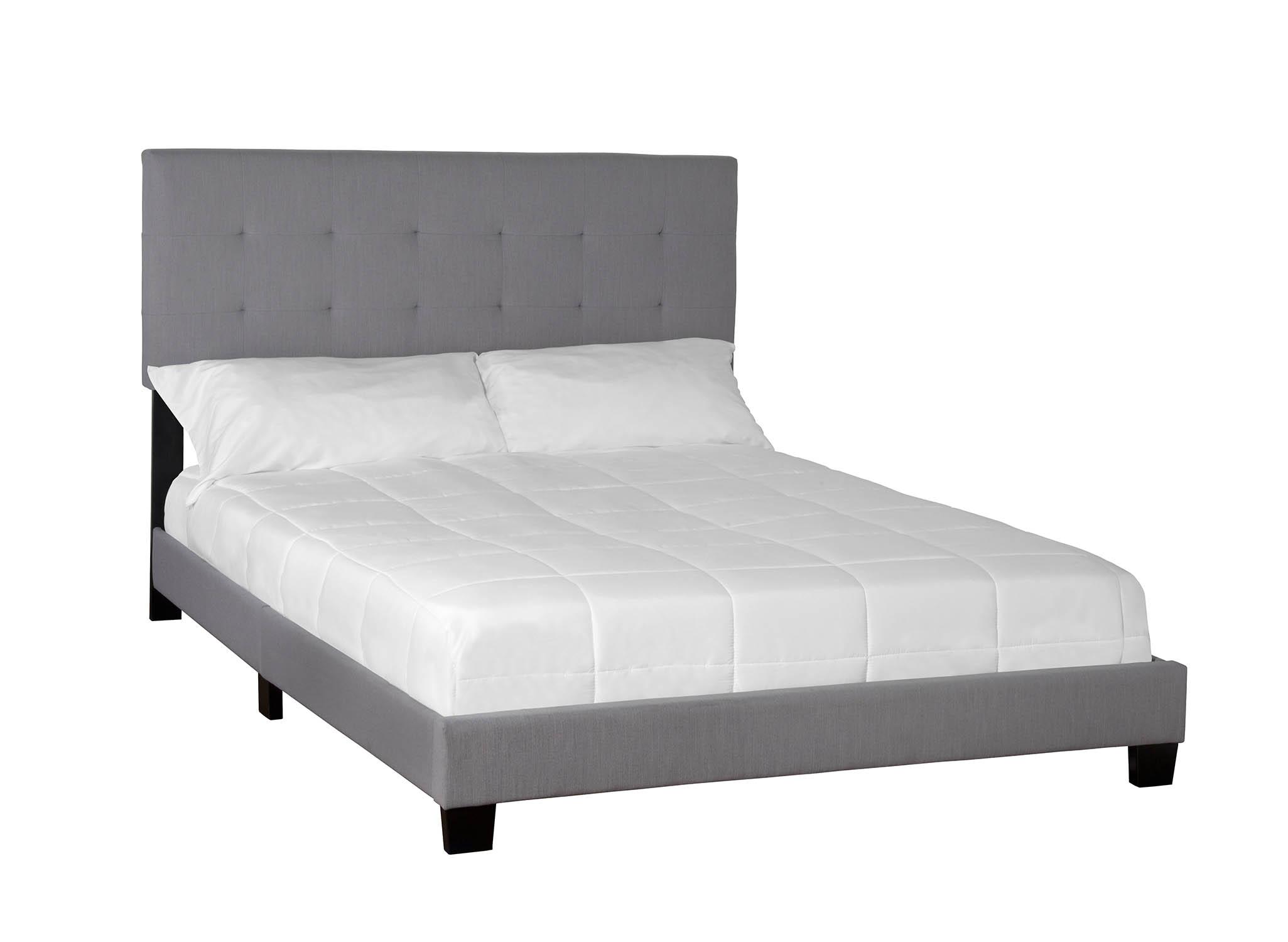 Modern, Transitional Panel Bed EDEN 1600-104 1600-104 in Gray Fabric